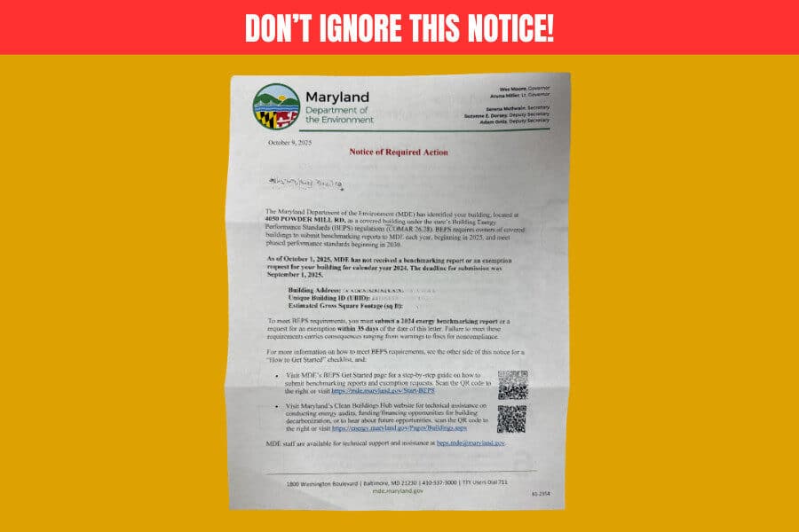 Maryland BEPS “Notice of Required Action”: What It Means And How Honeydew Can Help You Comply